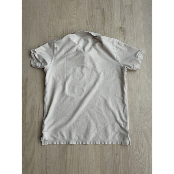 BILLY REID Bone Pima Cotton Polo Shirt Slim Fit Sz Medium Fits Small - Picture 5 of 5